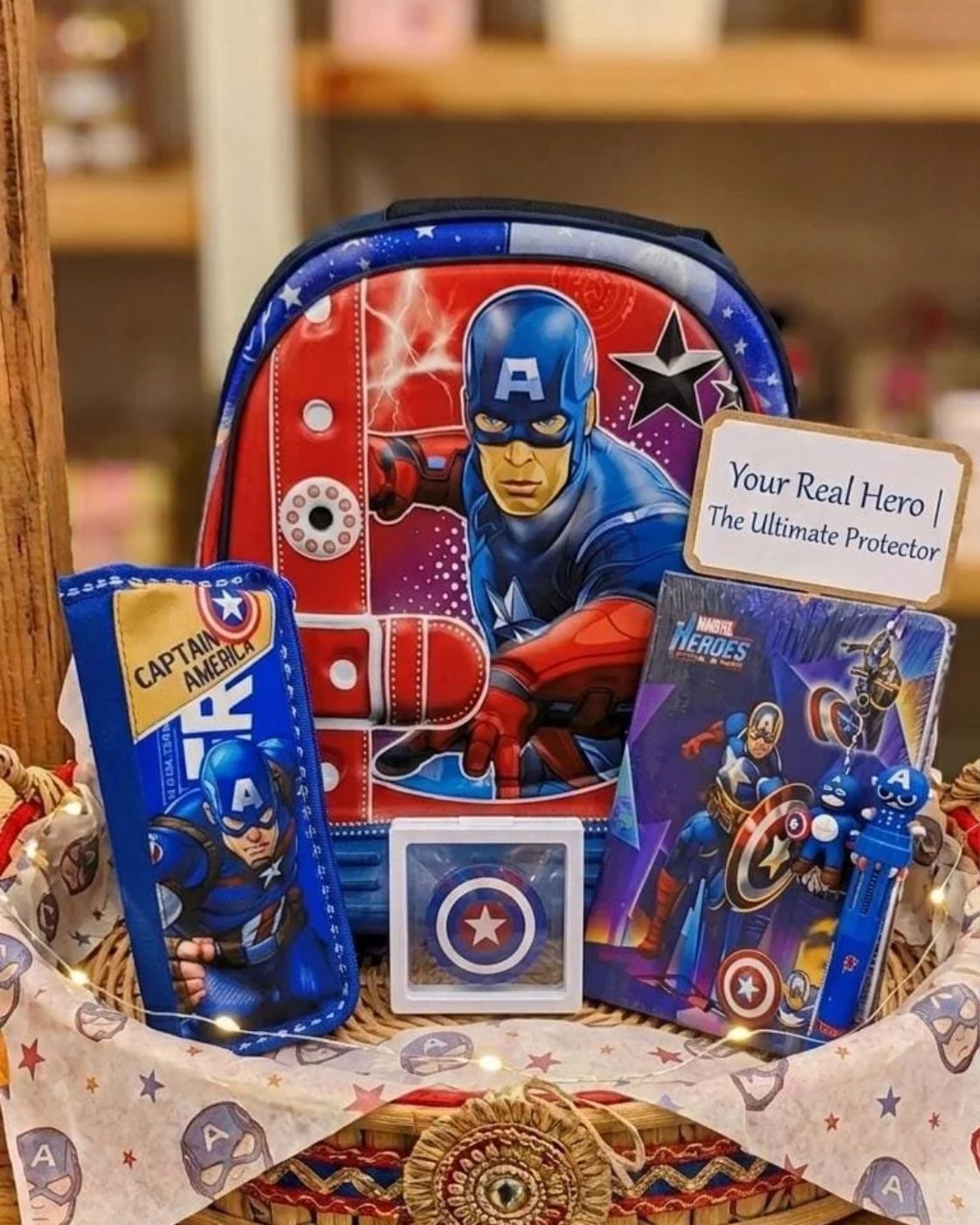 Captain  A : Hero Rakhi Hamper
